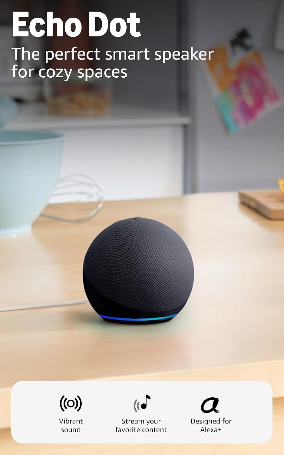 Amazon Echo Dot — Charcoal
