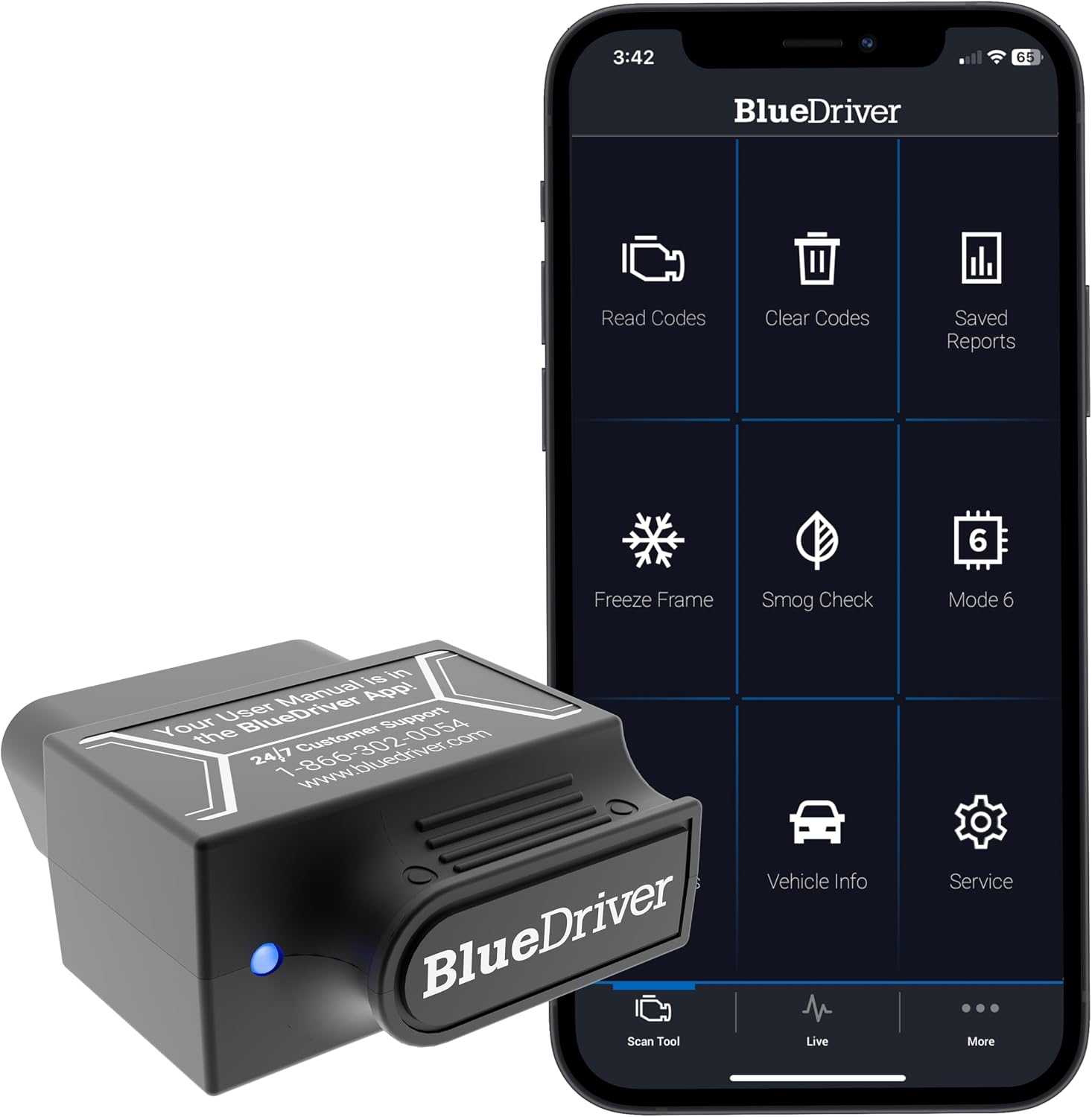 BlueDriver Bluetooth OBD2 Scanner