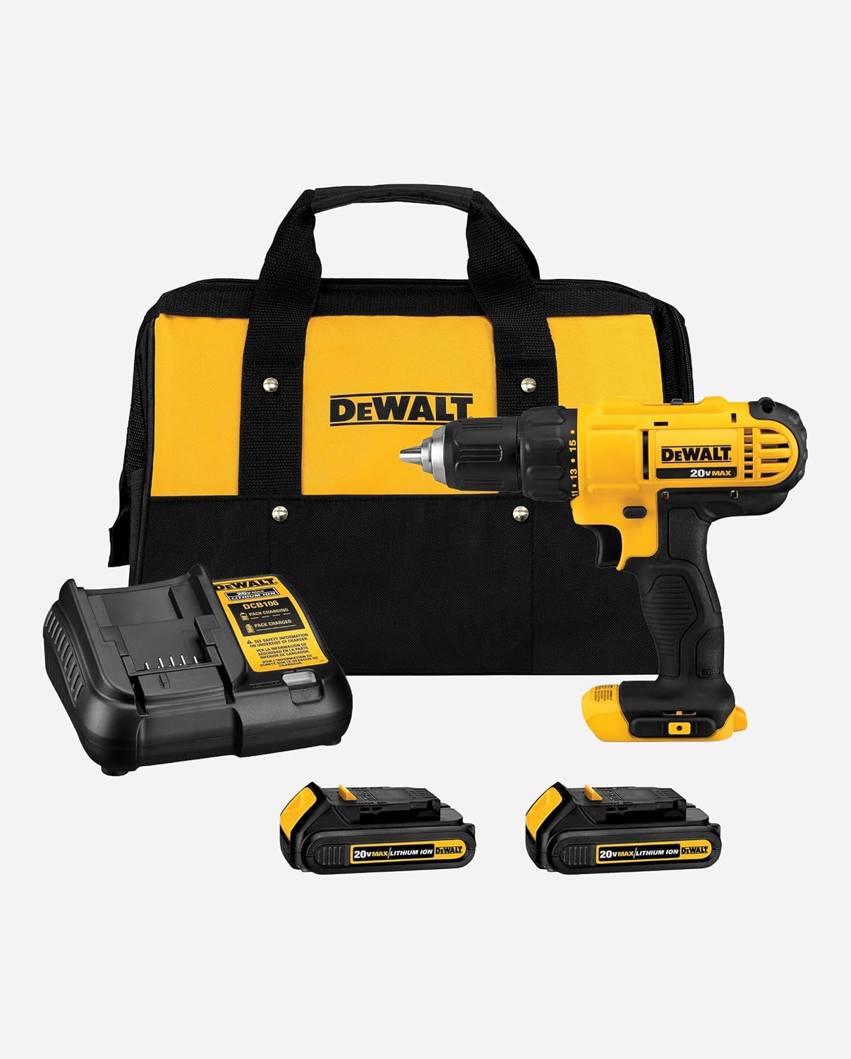 DEWALT DCD771C2 — 20V MAX Cordless Drill Kit
