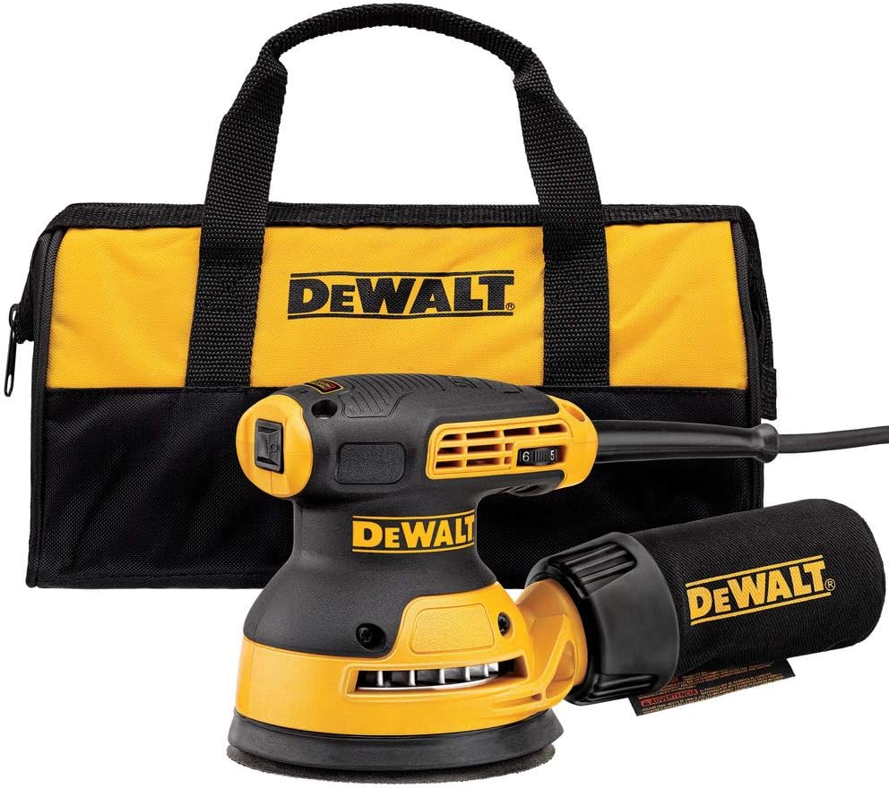 DEWALT DWE6423K — 5-Inch Variable-Speed Random Orbital Sander Kit
