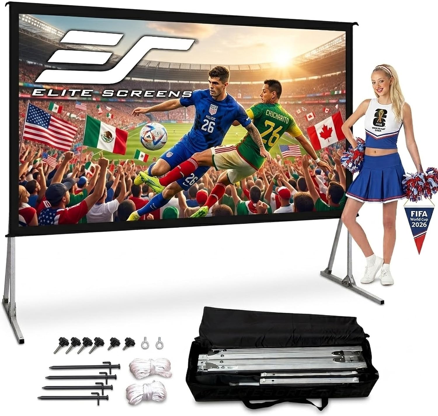 Elite Screens Yard Master 2 — 58-Inch Projector Screen with Stand