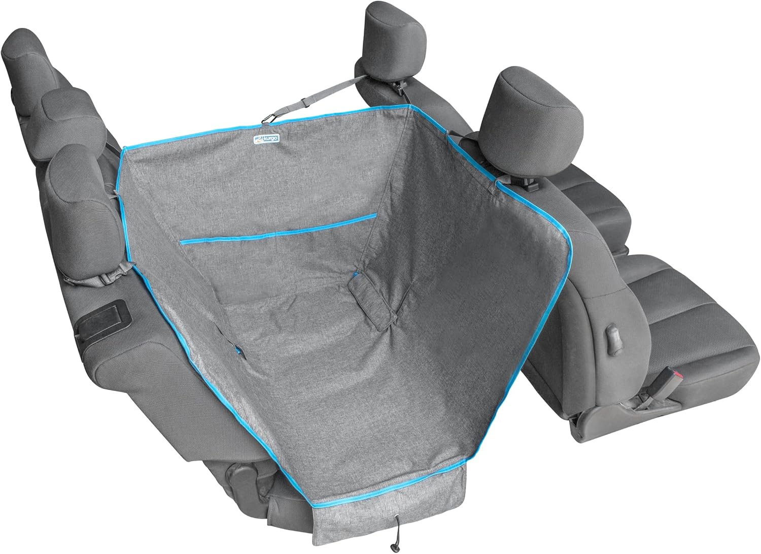 Kurgo Heather Half Hammock Seat Cover — Heather Grey