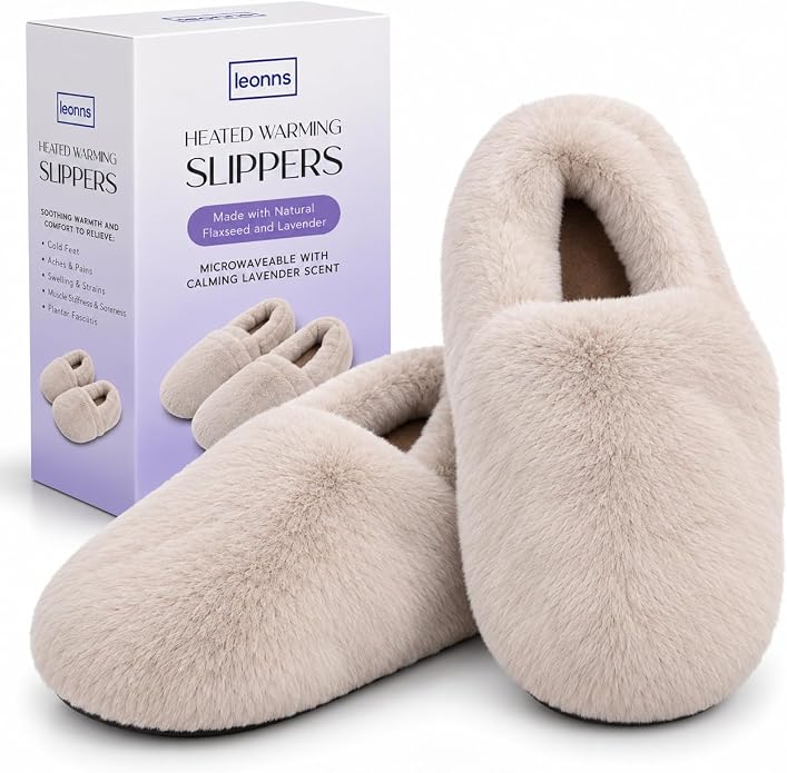 Leonns® Microwavable Slippers - Heated Booties for Women and Men
