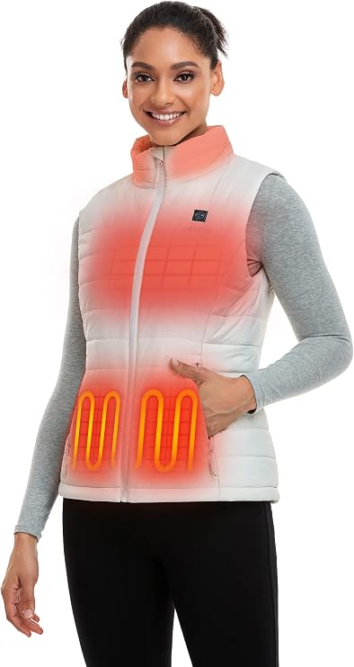 ORORO Women’s Lightweight Heated Vest with Battery Pack