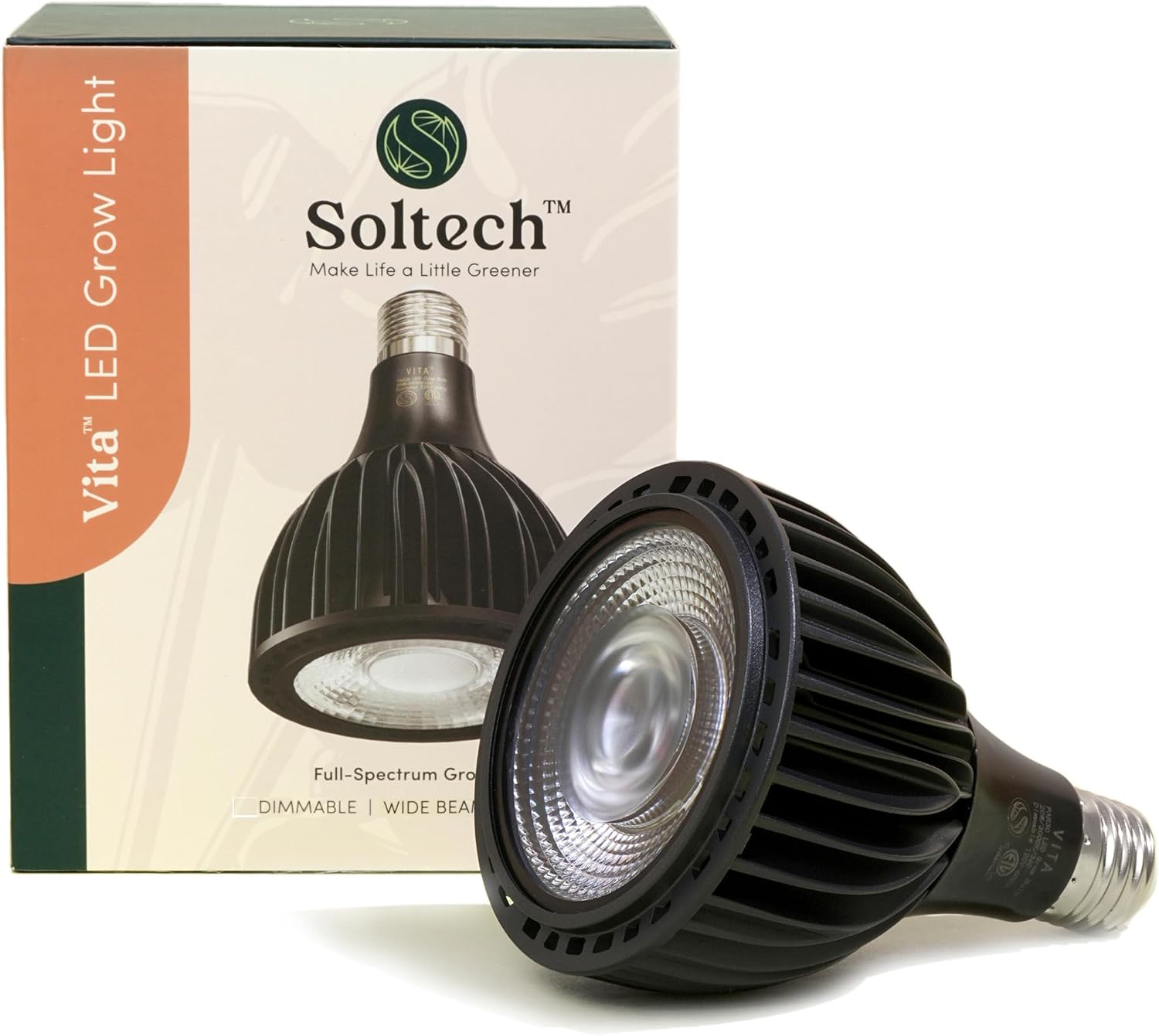 Soltech Solutions Vita LED Grow Light Bulb — 20W, Black