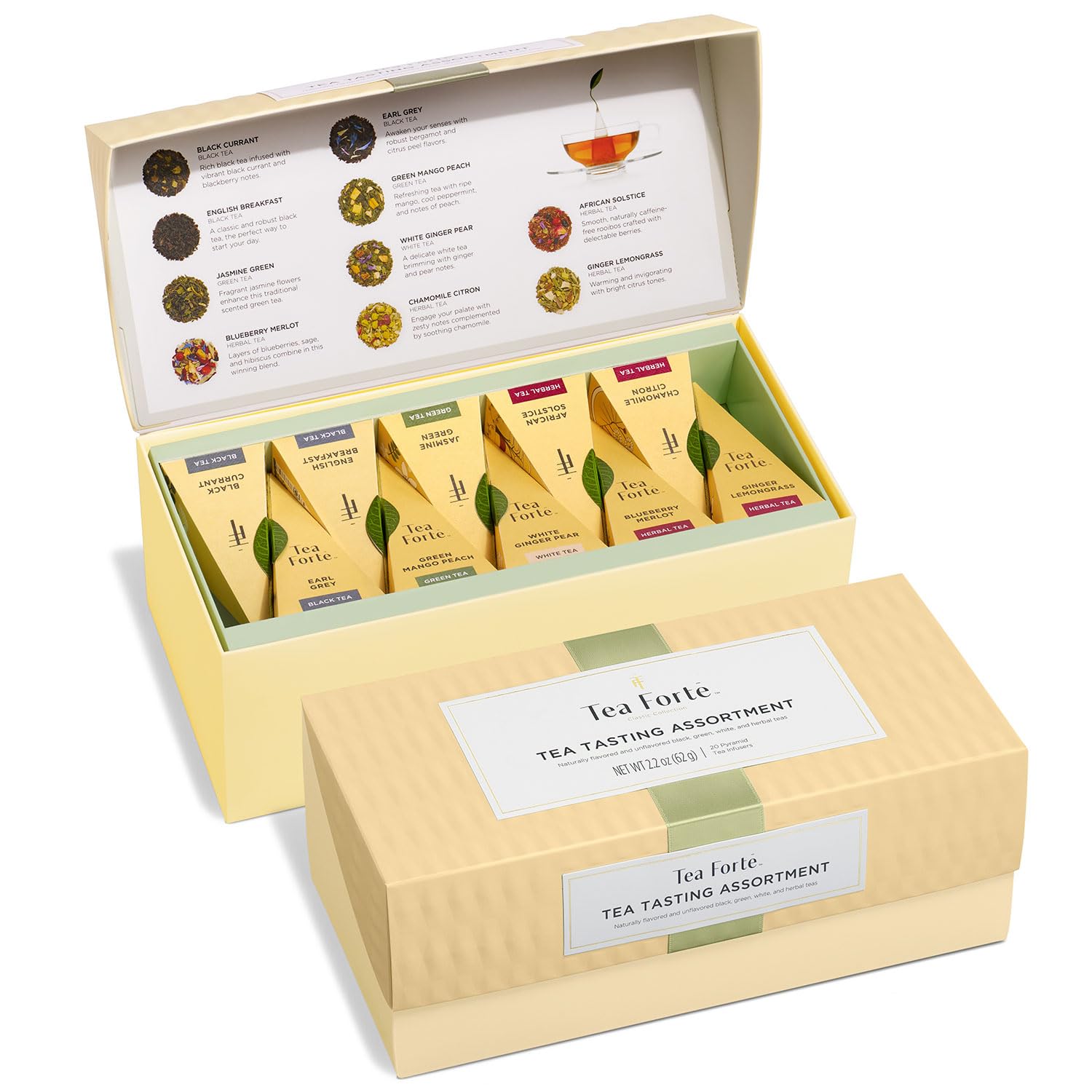 Tea Forté Premium Presentation Box — 20 Pyramid Tea Infusers