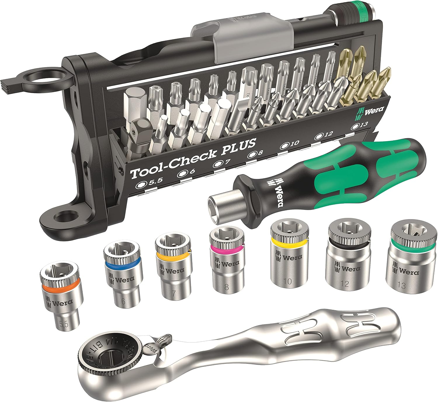 Wera Tool-Check Plus 056490 — Metric Ratchet, Bit and Socket Set